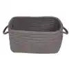 Becker's "Just Like Home" Braided Baskets, Grey