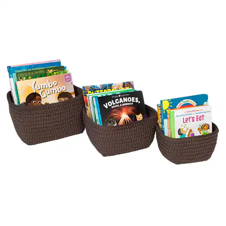 Becker's Nesting Baskets, Chocolate