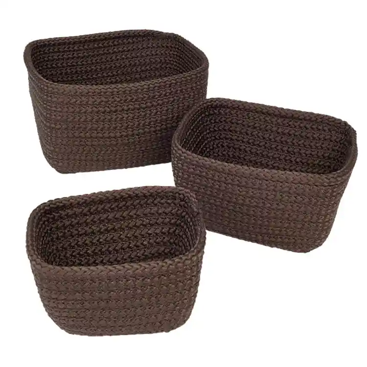 Becker's Nesting Baskets, Chocolate