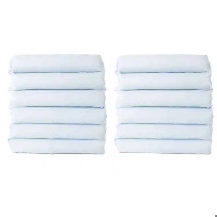 Cozyfit™ Standard Cot Sheets - Blue, 12 Pack