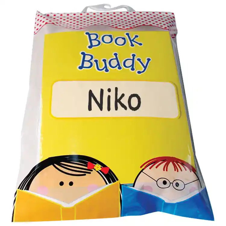 Book Buddy Bags, Kids Print, 11" x 16", 5 Bags