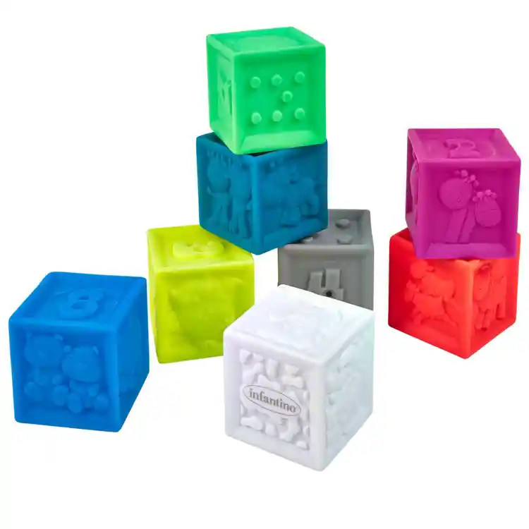 Squeak 'n Stack Blocks, Set of 8