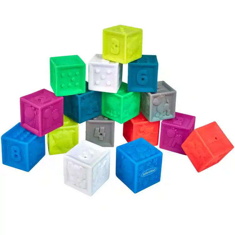 Squeak 'n Stack Blocks, Set of 16