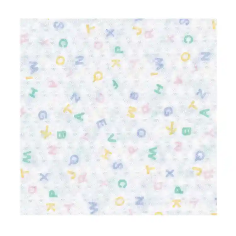 Rest Cot Sheet , ABC Print, Full Size, 5½""L