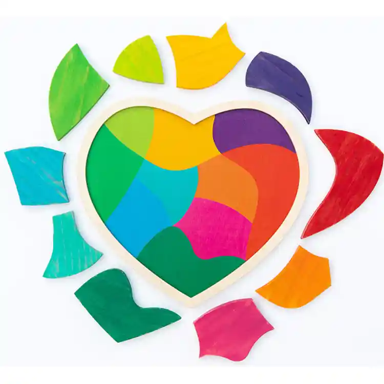 Heart Full of Colors Puzzle