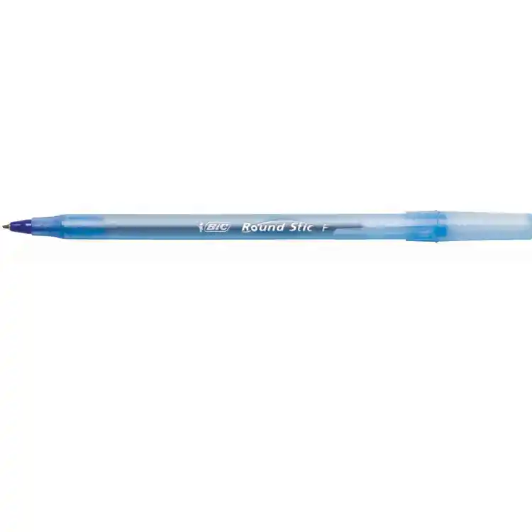 Bic® Fine Point Round Stic® Pens, Blue