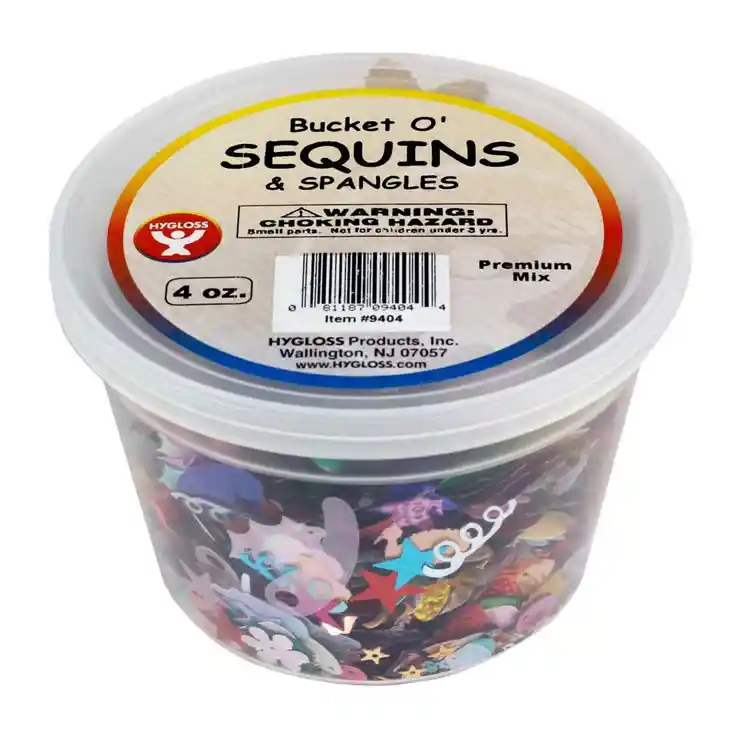 Sequins & Spangles, 4oz. Bucket