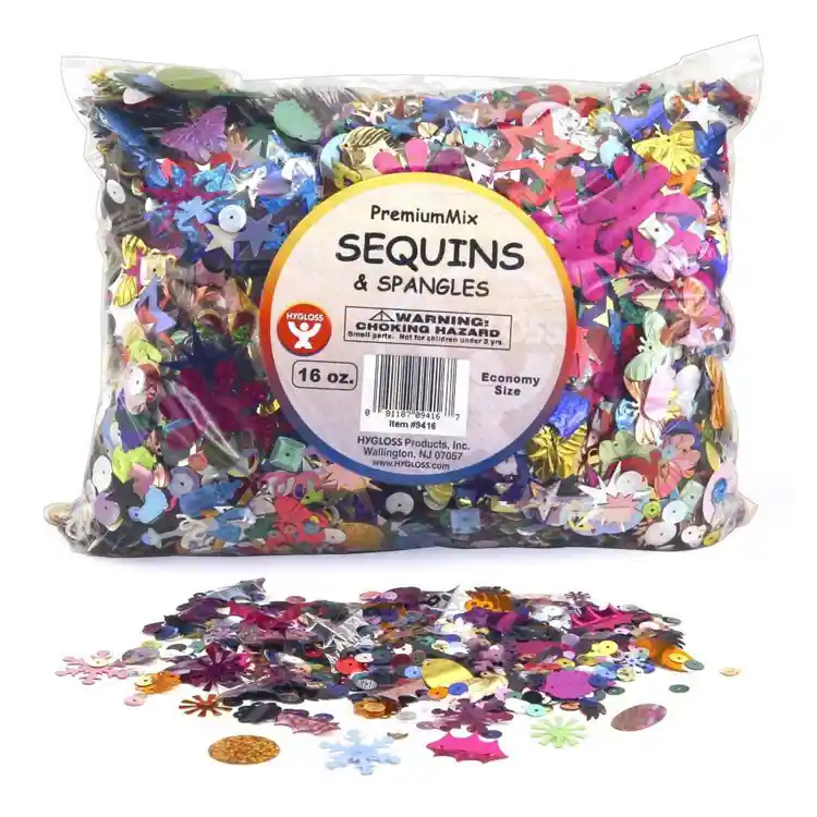 Sequins & Spangles, 16oz. Poly Bag