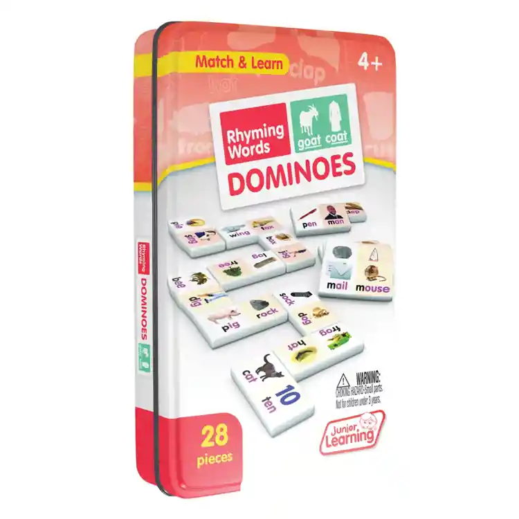 Match & Learn Dominoes, Rhyming Words