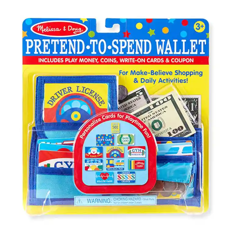 Melissa & Doug Pretend-To-Spend Wallet