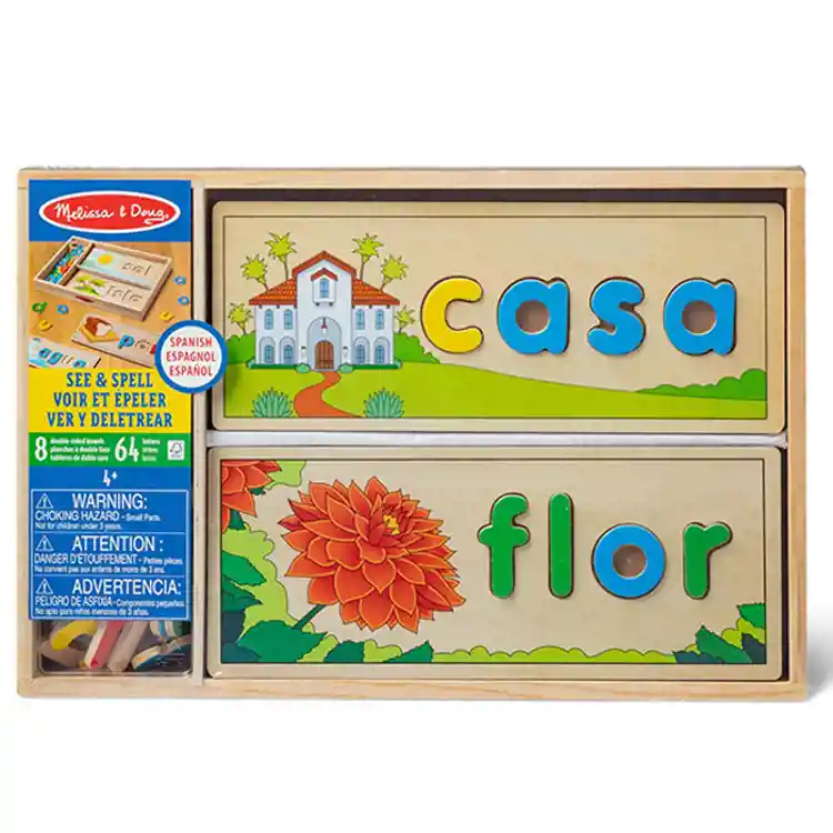 Melissa & Doug See & Spell Learning Toy, Spanish