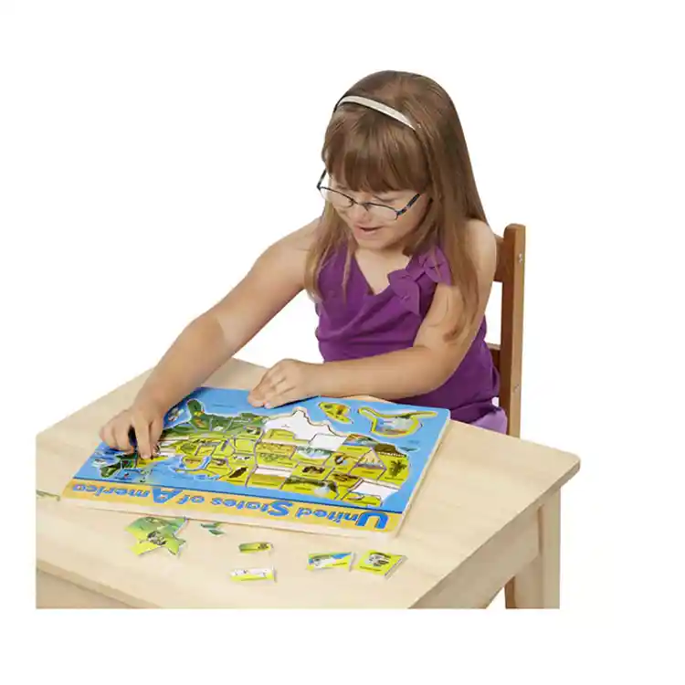 USA Map Wooden Puzzle