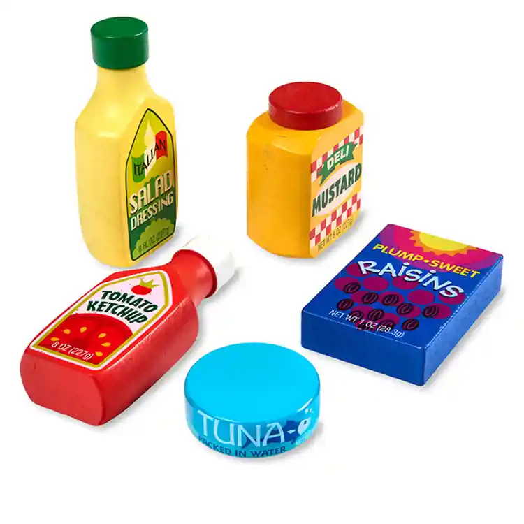 Melissa & Doug Wooden Pantry Food Set