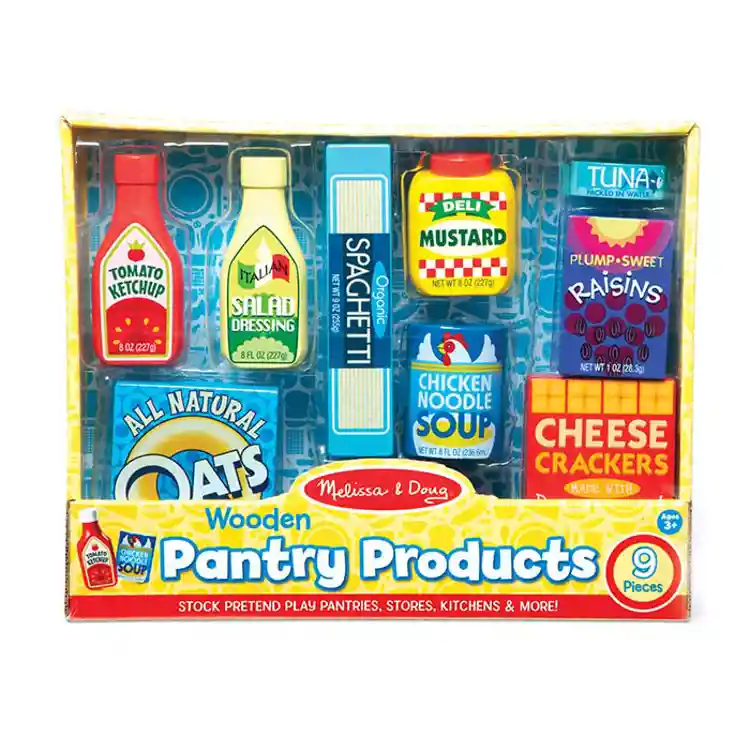 Melissa & Doug Wooden Pantry Food Set