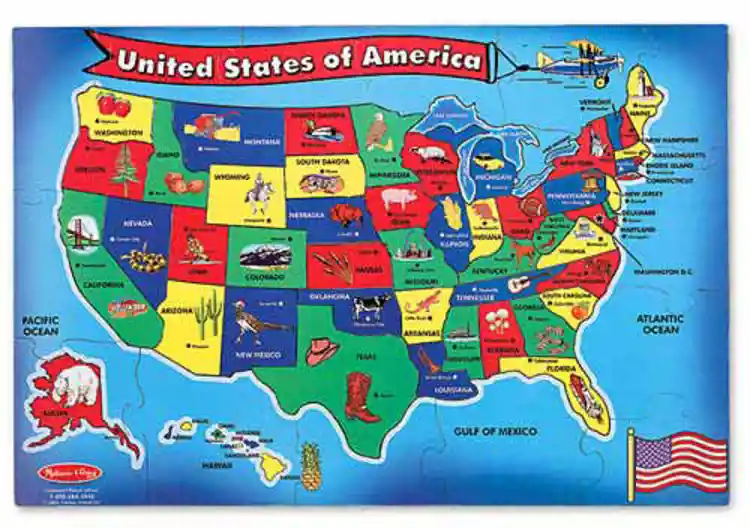 Melissa & Doug® USA Map Floor Puzzle