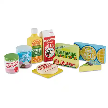 Melissa & Doug Wooden Fridge Food Set