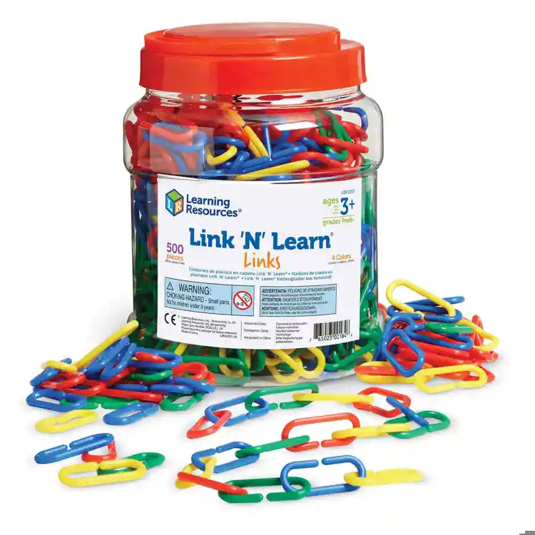 Link 'N' Learn® Links, 500 Links in 4  Colors