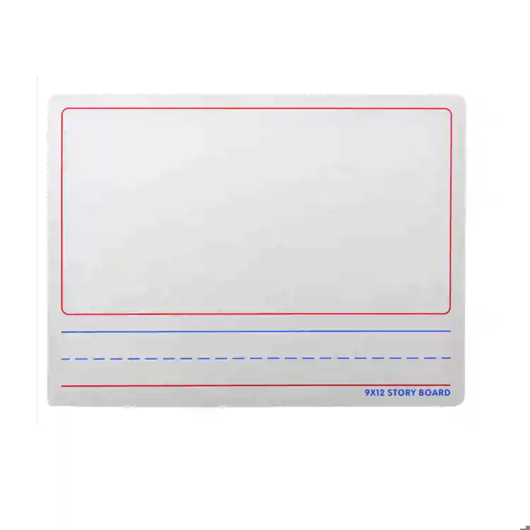 Primary Ruled White Board, 9" x 12", Single Board