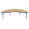 Maple Top Activity Blue Trim, Kidney 48" x 72"