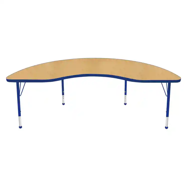 Maple Top Activity Blue Trim, Kidney 48" x 72"