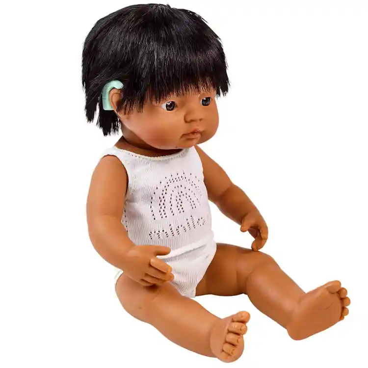 Dolls with Adaptive Aids, Hearing Impaired Hispanic Boy