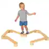 Toddler Wooden Build & Balance Beam Set