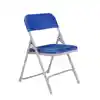 Premium Lightweight Folding Chair (Please order in multiples of 4), Blue/Grey