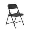 Premium Lightweight Folding Chair (Please order in multiples of 4), Black/Black