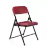 Premium Lightweight Folding Chair (Please order in multiples of 4), Burgundy/Black