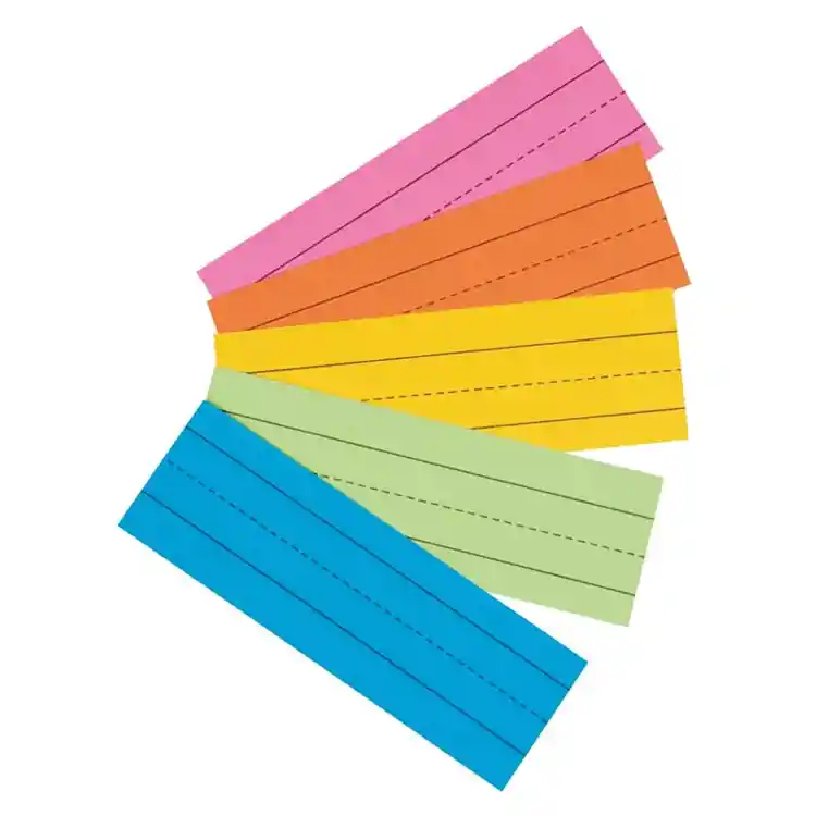 Pacon® Super Bright Flash Cards/Sentence Strips, 3" x 9" Cards