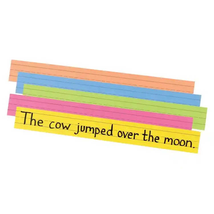 Pacon® Super Bright Flash Cards/Sentence Strips, 3" x 24" Strips