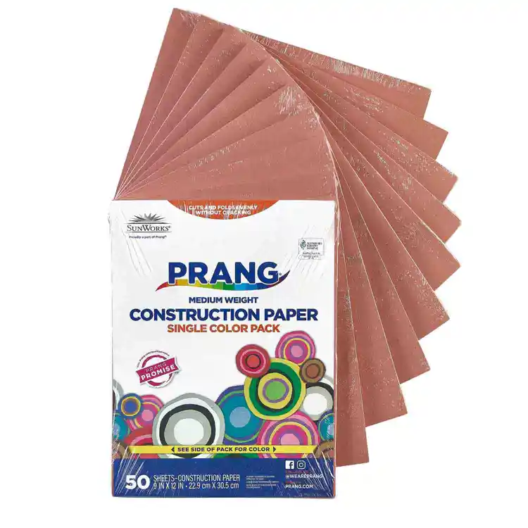 Bulk Construction Paper, 9" x 12", Brown