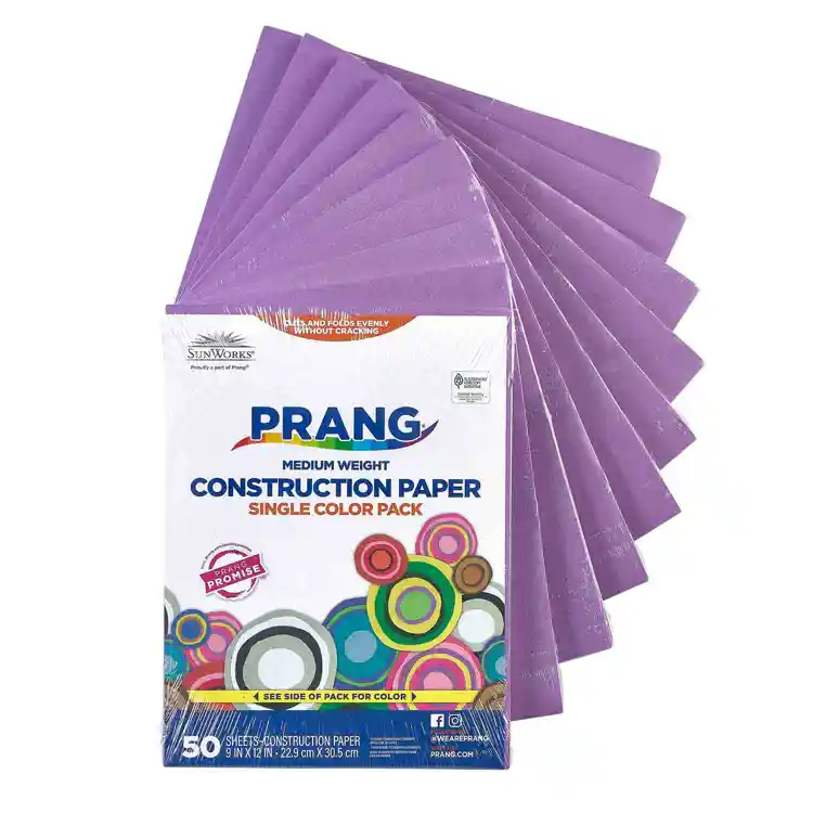 Bulk Construction Paper, 9" x 12", Violet