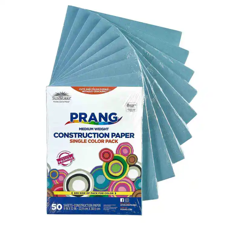 Bulk Construction Paper, 9" x 12", Sky Blue