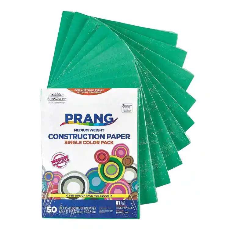 Bulk Construction Paper, 9" x 12", Holiday Green