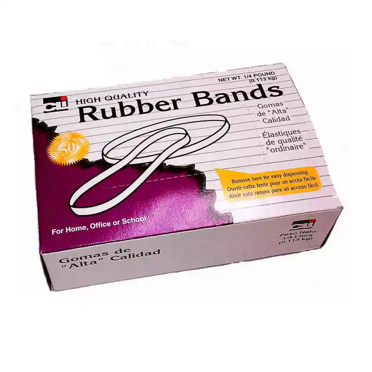 Rubber Bands, Medium ¼lb. Box