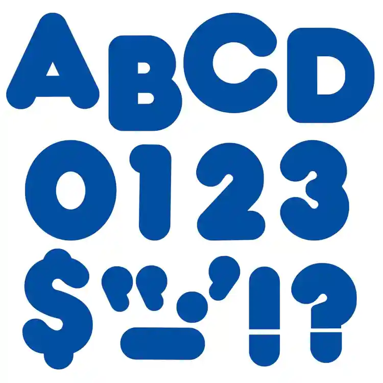 Ready Letters®, 4" Casual Solid Colors, Royal Blue