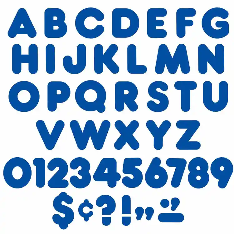 Ready Letters®, 4" Casual Solid Colors, Royal Blue