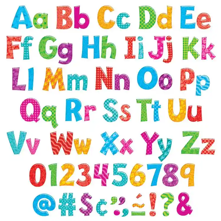 Ready Letters® Combo Pack, 4" Colorful Patterns