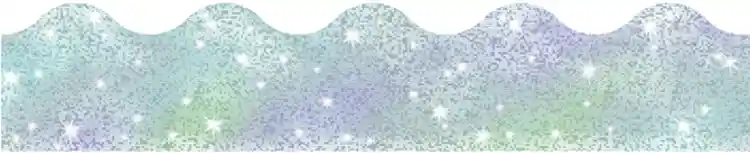 Sparkle Terrific Bulletin Board Trimmers®, Silver Sparkle