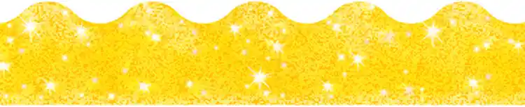 Sparkle Terrific Bulletin Board Trimmers®, Yellow Sparkle