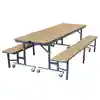 Convertible Bench Units, Opened Table, 6"L x 29"W x 29"H