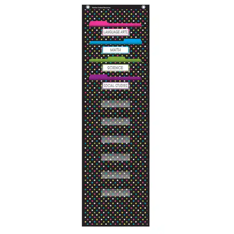 File Storage Pocket Charts, Chalkboard Brights