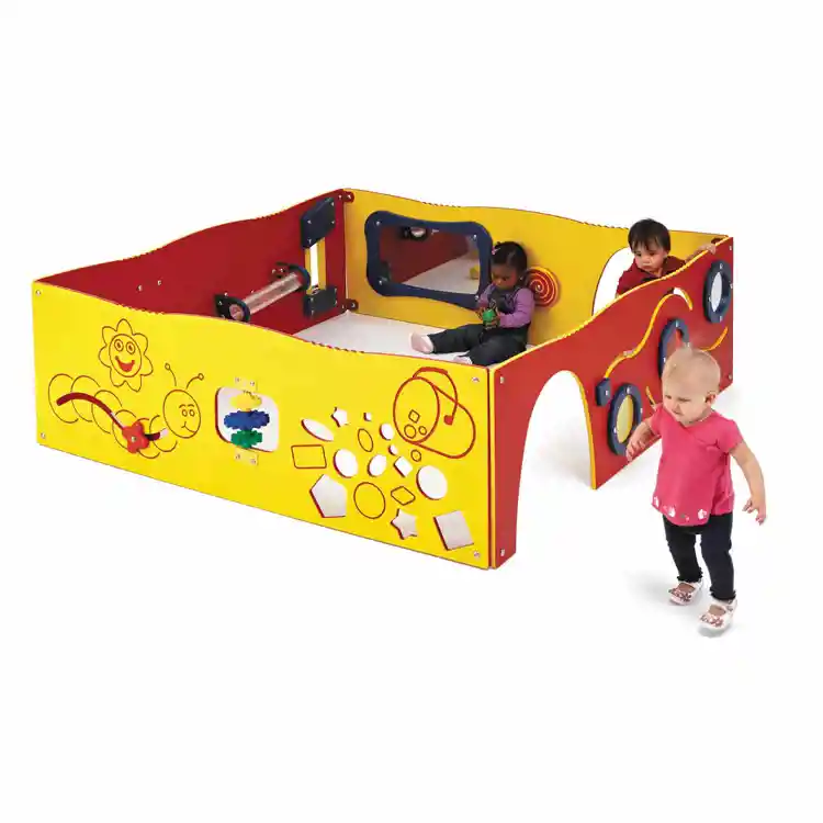 Learn-a-Lot Station and Sensory Wall, Playful, 4 Panel