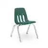 Virco Desk & Chair Set 12", Forest Green