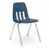 Virco® Desk & Chair Set 16", Navy