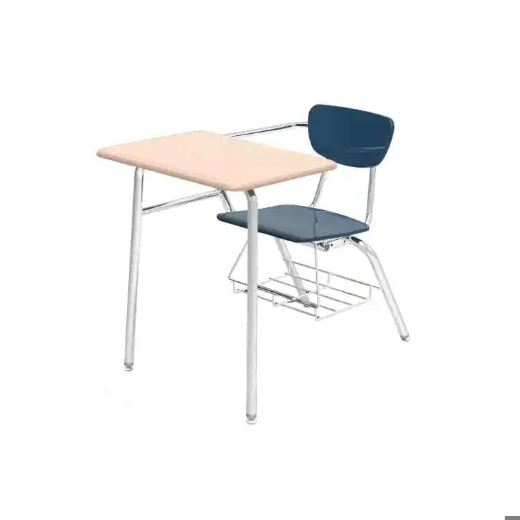 Martest® Combo Desks, Rectangle Top, Navy Blue