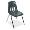 Virco® V9000 Chairs, Forest Green, 12"