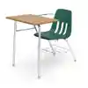 Virco® Combo Desks, Rectangle Top, Forest Green