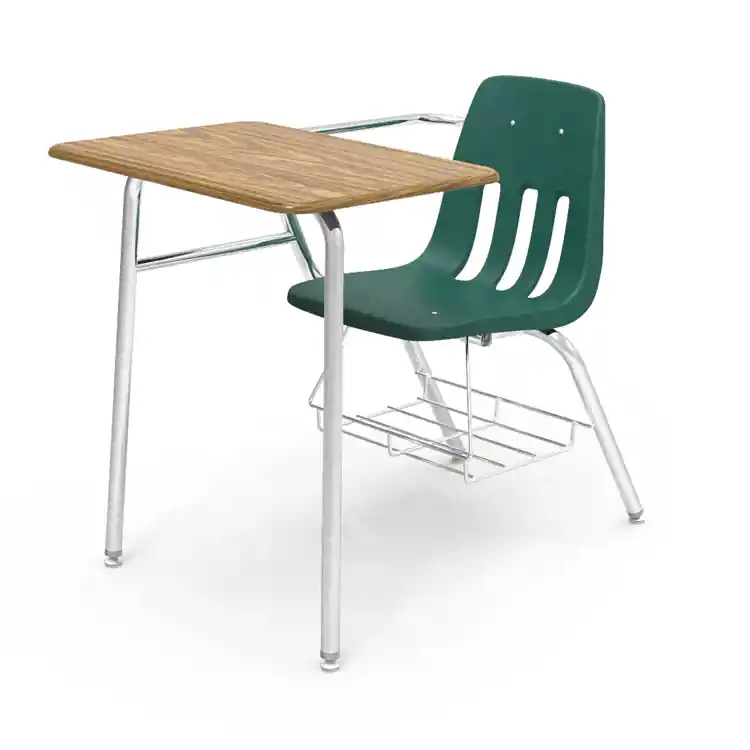 Virco® Combo Desks, Rectangle Top, Forest Green